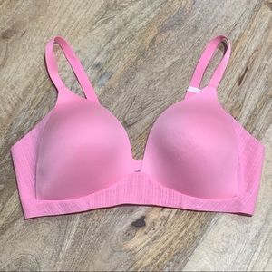 🔥 AERIE Real Sunrise Wireless Bra Pink
